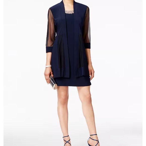 R&M Richards Dresses & Skirts - R&M Richards Women’s Dress navy 14 formal